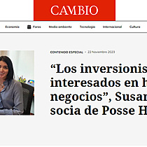 Los inversionistas siguen interesados en hacer negocios, Susana Gmez, socia de Posse Herrera Ruiz